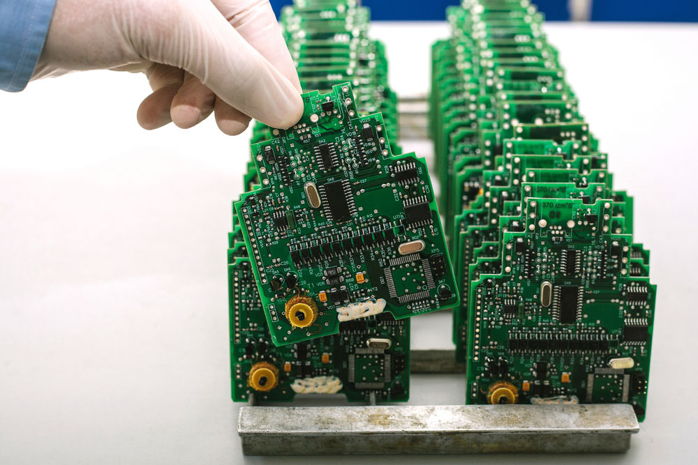 Rows of PCBs

